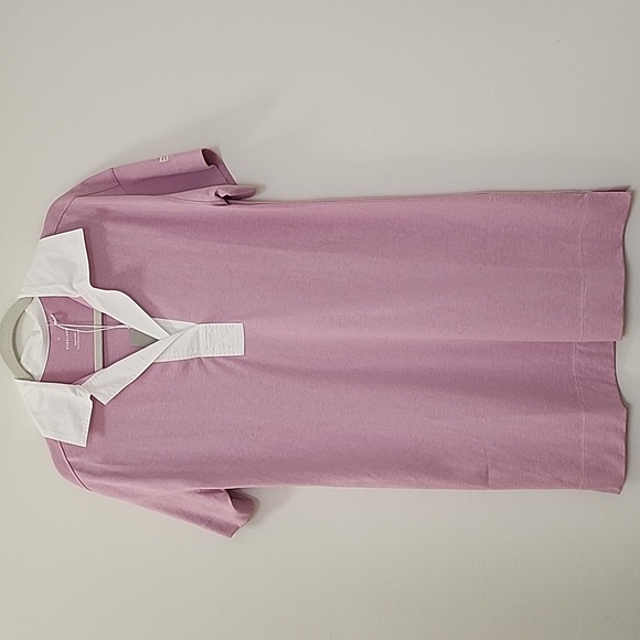 NWT Everlane Womens Polo Dress 100% Organic Cotton Preppy Collared Pink Sz Small - Picture 5 of 16
